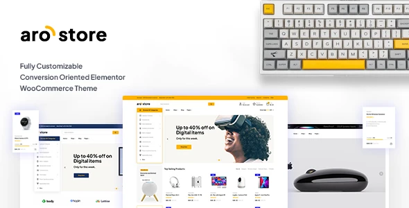 „Arostore“ – elektronikos parduotuvės „WooCommerce“ „WordPress“ tema