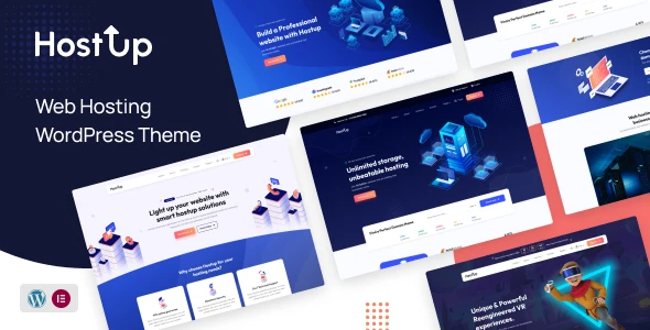 HostUp – tīmekļa mitināšanas WordPress tēma