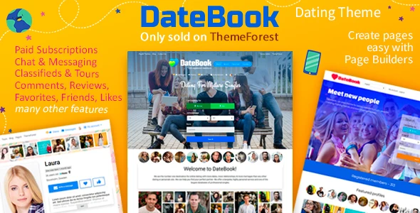 DateBook – тема WordPress для сайтов знакомств