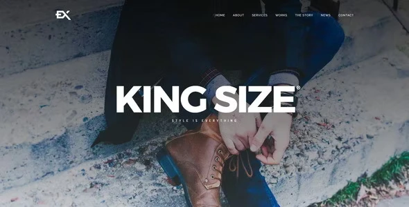 King Size || Креативная тема WordPress для портфолио