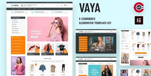 Vaya — набор шаблонов Elementor для электронной коммерции