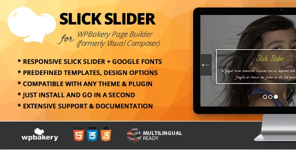 Доповнення Slick Slider для конструктора сторінок WPBakery