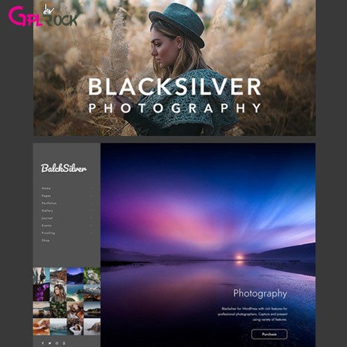 Тема оформления Blacksilver Photography для WordPress