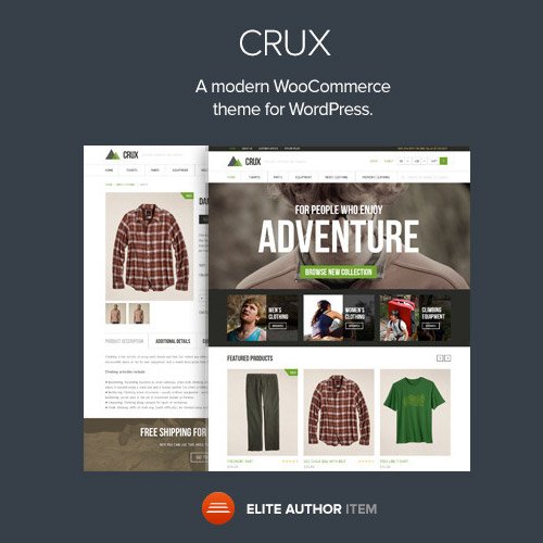 Crux – современная и легкая тема для WooCommerce.