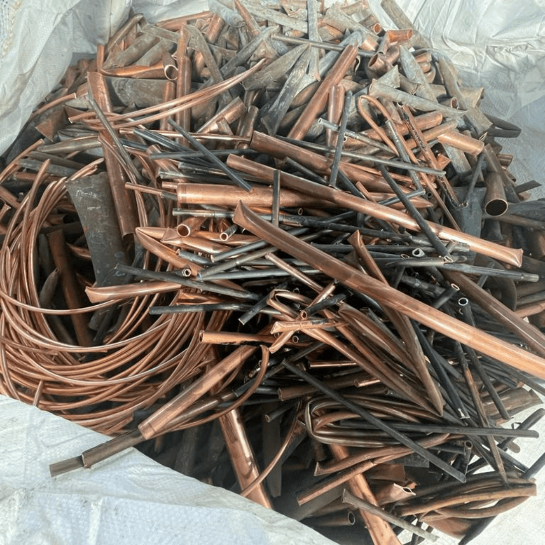Scrap copper tubes