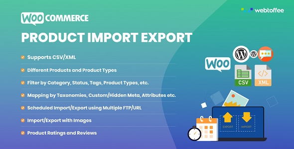 Плагин импорта/экспорта товаров для WooCommerce - WebToffee
