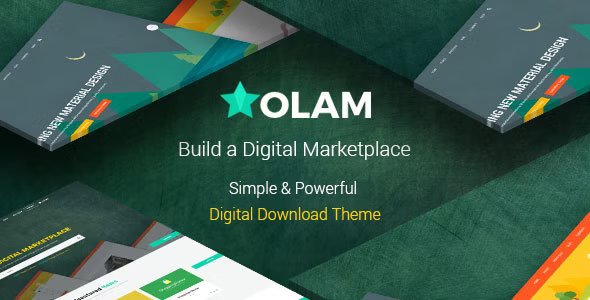 Olam - Temă WordPress pentru Marketplace cu Descărcări Digitale Ușoare