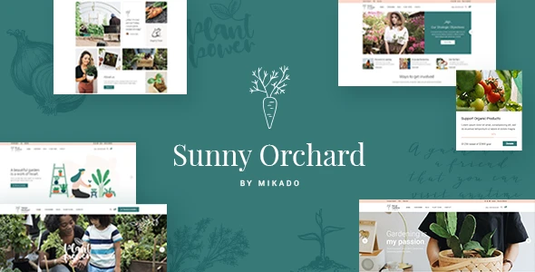 SunnyOrchard – Тема WordPress для ландшафтного дизайна и садоводства