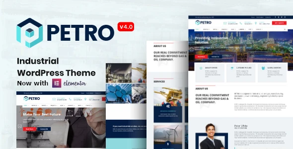 Petro – тема WordPress для промышленной компании