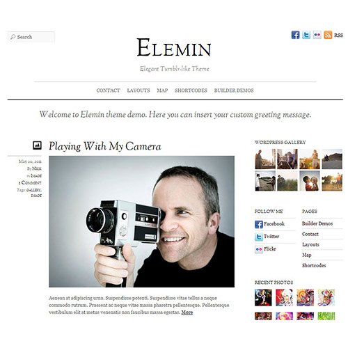Тема WordPress Themify Elemin