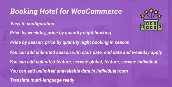 Додаткове бронювання готелю для WooCommerce