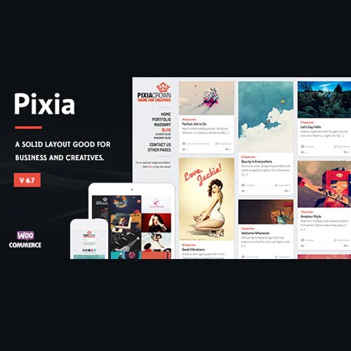 Pixia – демонстрационная тема WordPress