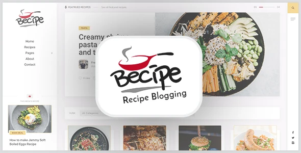Becipe – Тема WordPress для блога о рецептах