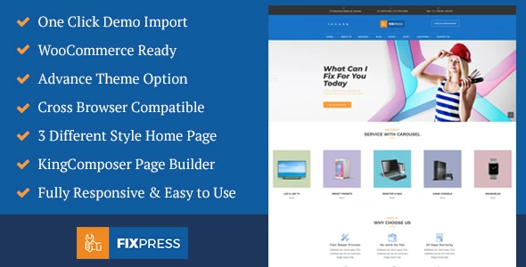 FixPress – тема WordPress для сайтов по ремонту мобильных телефонов и компьютеров