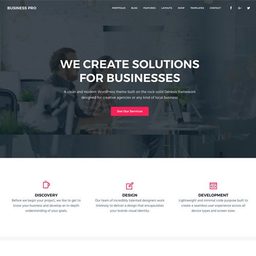 Тема WordPress StudioPress Business Pro Genesis