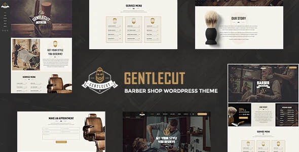 Gentlecut – Тема WordPress для парикмахерских и барбершопов