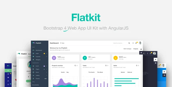 Flatkit | Набор инструментов для создания пользовательского интерфейса приложений