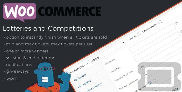 Лотерея WooCommerce — конкурсы и лотереи WordPress, лотерея для WooCommerce